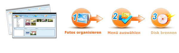 Erstellen Sie Foto DVD leicht mit Photo DVD Maker.