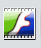 Icon von Flash Video Converter, konvertiert Macromedia Flash SWF-Dateien in Video und Audio.