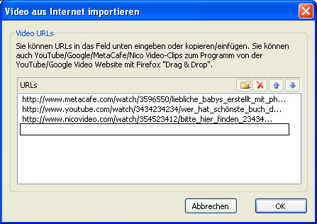 Kleben Sie die 3GP Videos mit 3GP Converter ein.