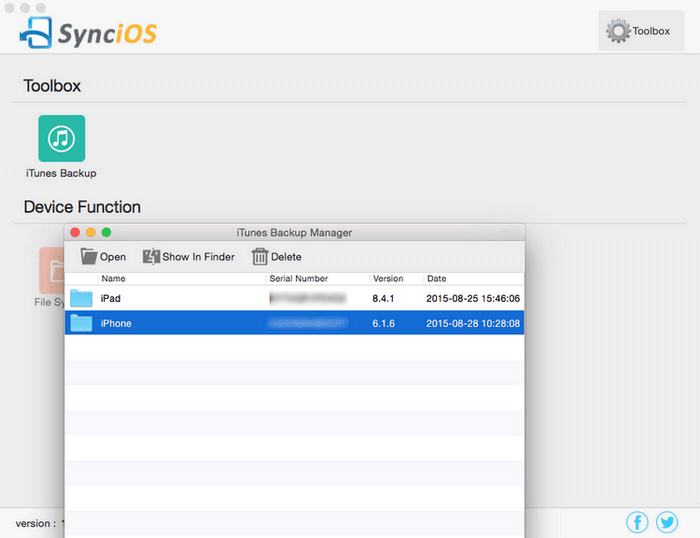 iTunes backup extractor