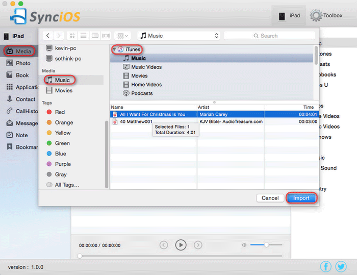 import itunes music to iPhone